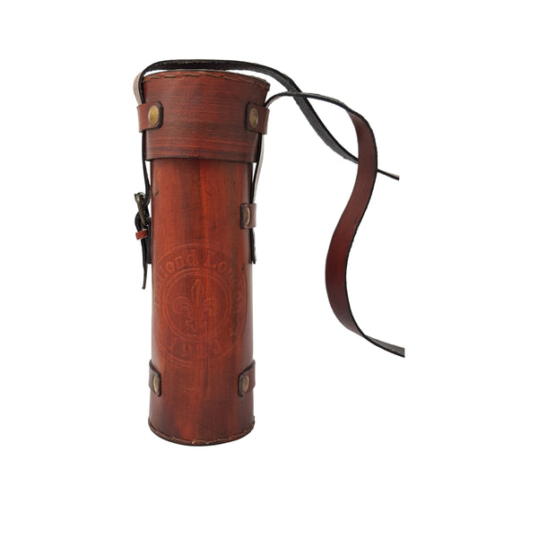Brass Nautical - Functional Telescope | Brass Made | Glass Optics and High Magnfication | Kid's Telescope | Camouflage Finish | 18in Long | 1 Pc in Leather Bag | Handheld Antique Style | Spyglass
