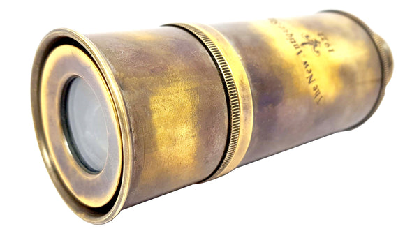 Brass Nautical - Marine Telescope Collectible Nautical Spyglass for Kids Soldi Brass Pirate Functional Monocular Gifting Travellers Adventure Enthusiasts