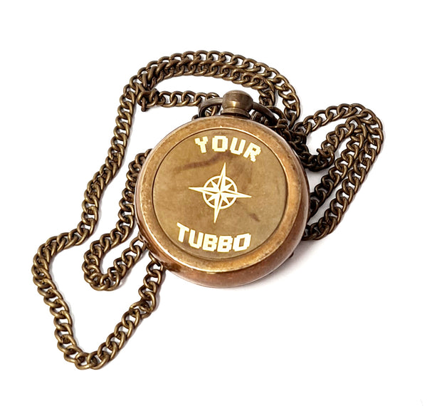 Brass Nautical - Your Tubbo & Your Tommy Compass Pair - Love Pendent Compass - Your Tubbo Compass Locket Mine Craft