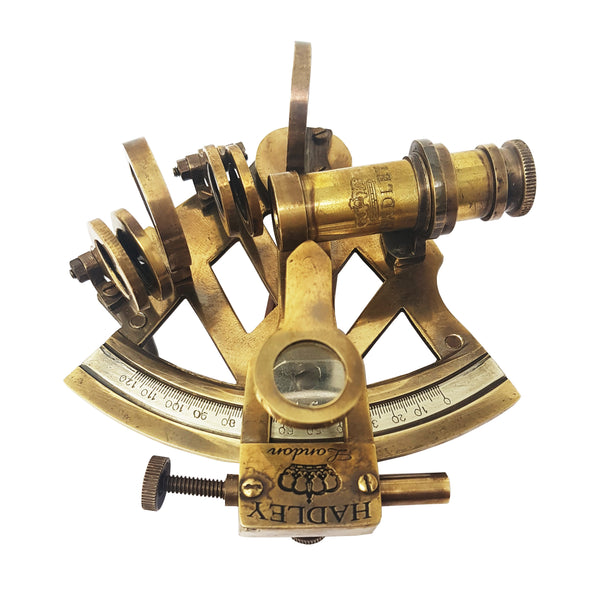 Brass Nautical - Sextant Brass Navigation Instrument Sextante Navegacion Marine Sextant (4 inches, Antique Patina)