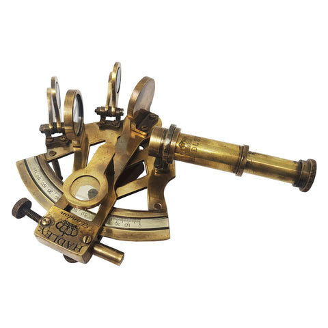 Marine Sextant 4 Inch Solid Brass Gold Color Astrolabe Ship Instrument With  Black Wooden Box Case at best price in Roorkee
