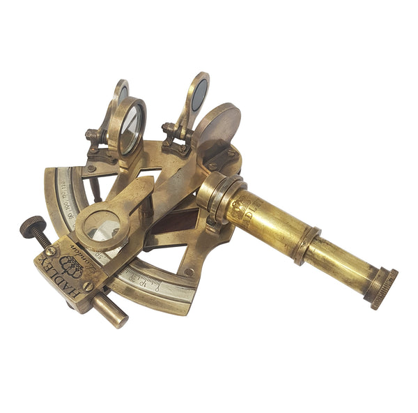 Brass Nautical - Sextant Brass Navigation Instrument Sextante Navegacion Marine Sextant (4 inches, Antique Patina)
