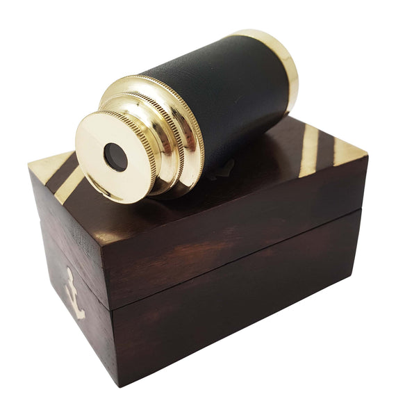 The New Antique Store - Marine Telescope Collectible Nautical Spyglass for Kids Soldi Brass Pirate Functional Monocular Gifting Travellers Adventure Enthusiasts