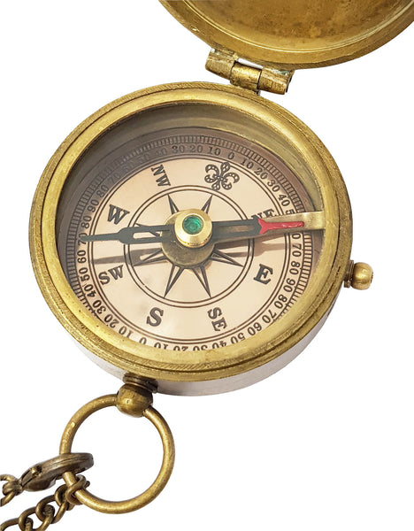The New Antique Store - Engraved Compass, Customized Brass Compass for Anniversary, Birthday, Graduation Day, Confirmation Gift, Valentine Gift, Parting Gift, Sailor Gift
