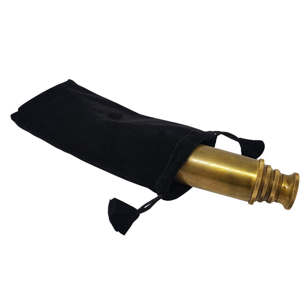 Brass Nautical - Pirate Spy Glass | Spyglass Made of Brass | Glass Optics & High Magnification | Captain's Instrument| Camouflage Finish | 14in Long | 1Pc in Velvet Pouch | Handheld Telescope